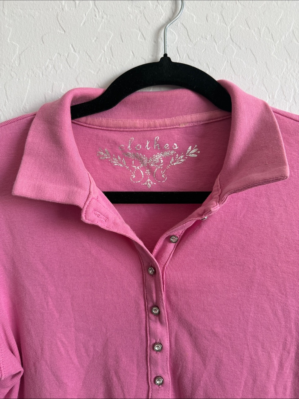 Pink Top Size Medium Rhinestone Buttons - Picture 2 of 12